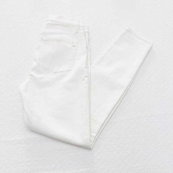 Madewell High Riser Skinny Cream Skinny Jeans Style C1741 SZ26 - Picture 8 of 9